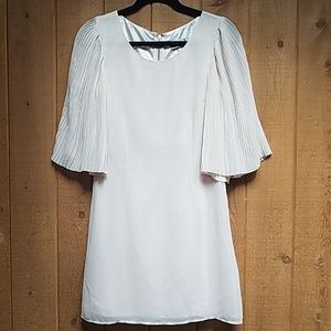 Light pink angel sleeves mini dress